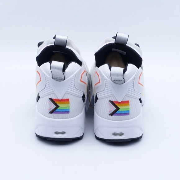 NEW Reebok Men's Instapump Fury OG Pride Basketball Shoes FY7518 White/Black - Picture 3 of 8